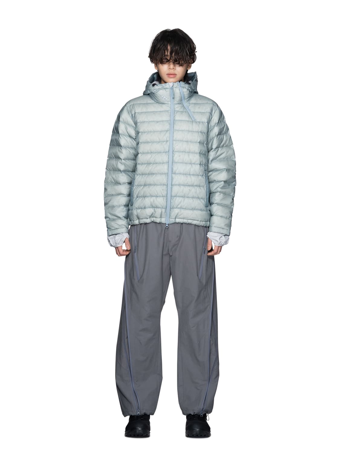 산산기어 23fw 지퍼 팬츠 챠콜 상품이미지2