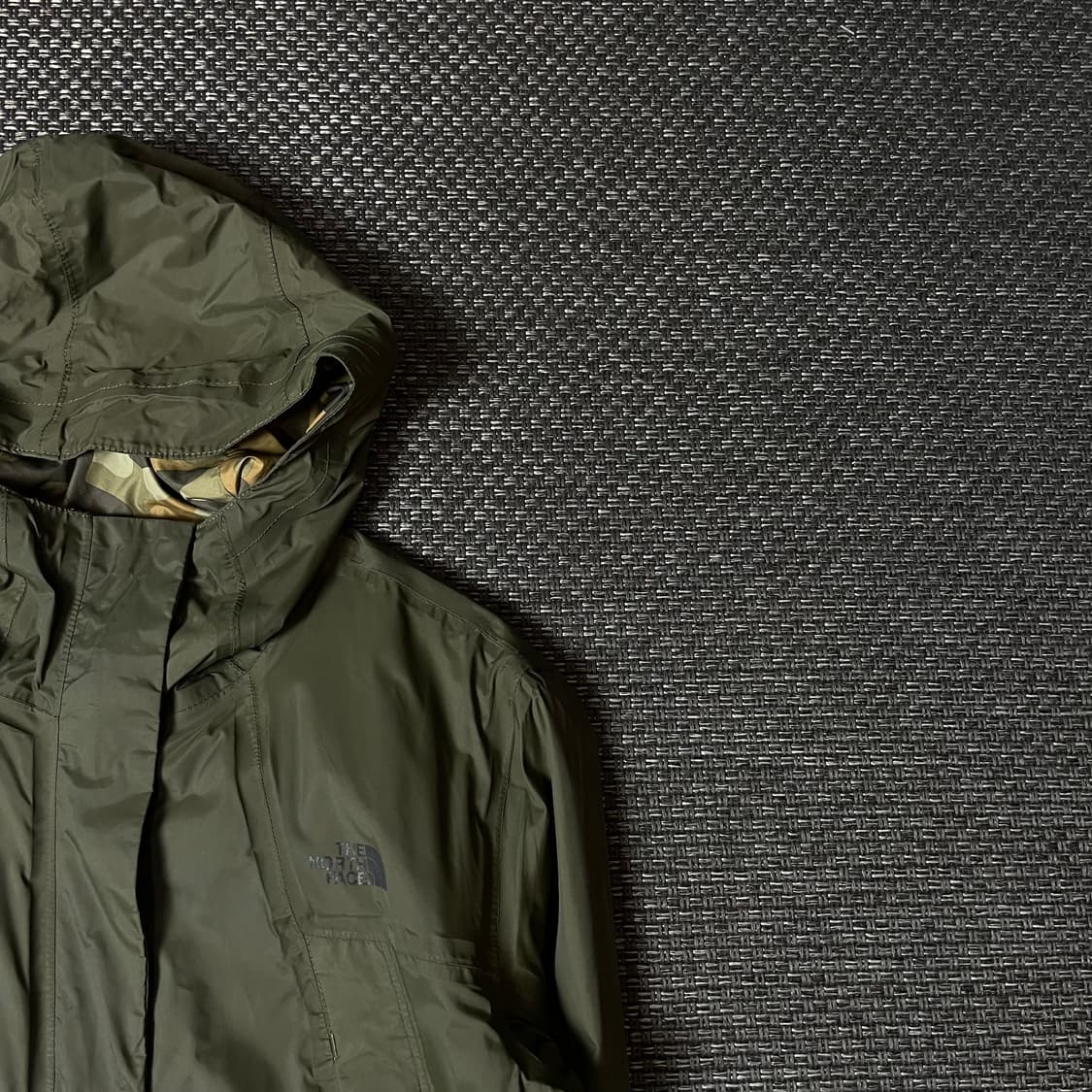 노스페이스 카키 나일론 바람막이 자켓 S 상품이미지2