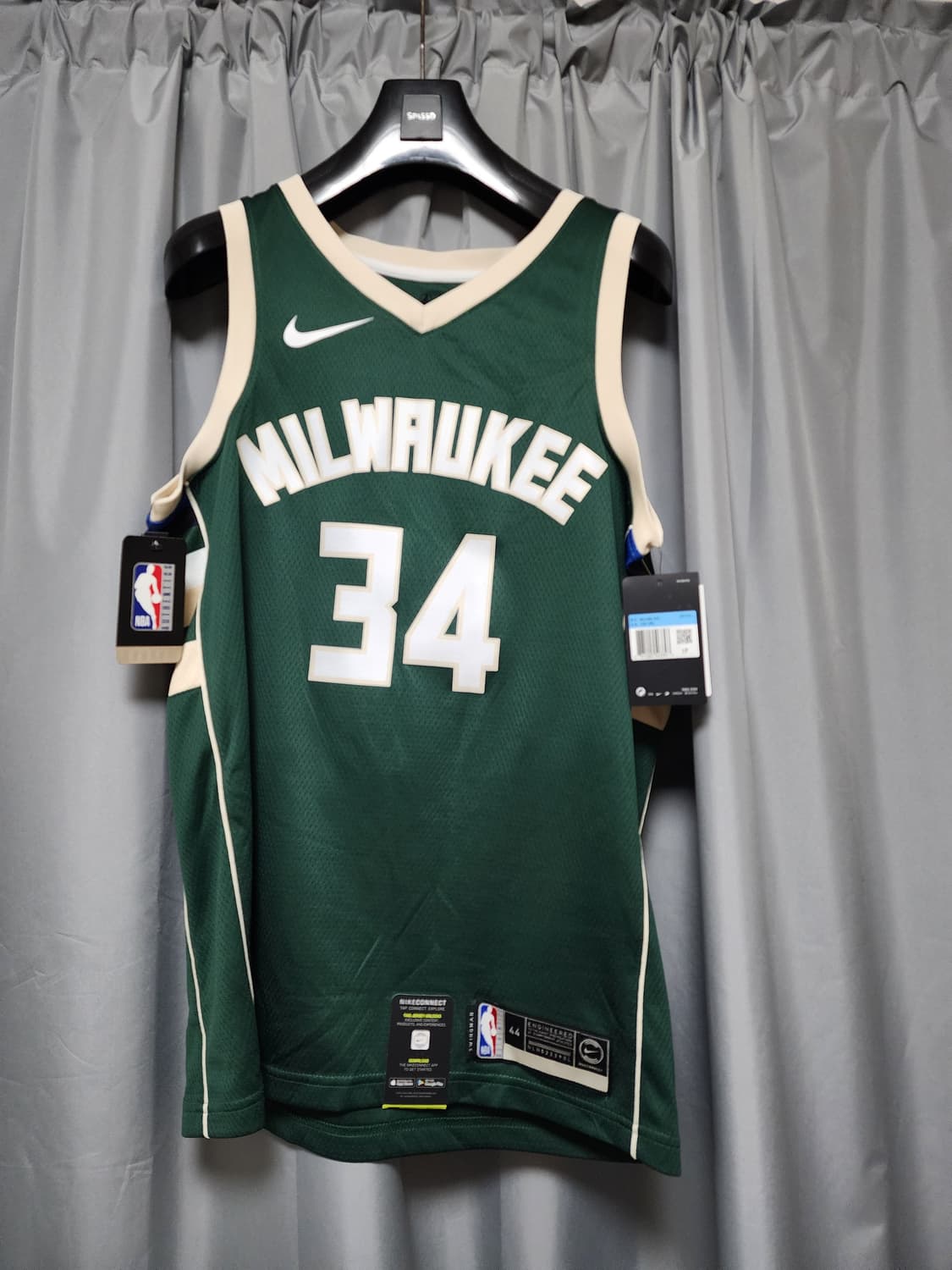 나이키 밀워키벅스 안테토쿤보 스윙민 져지 44사이즈 새제품 상품이미지1