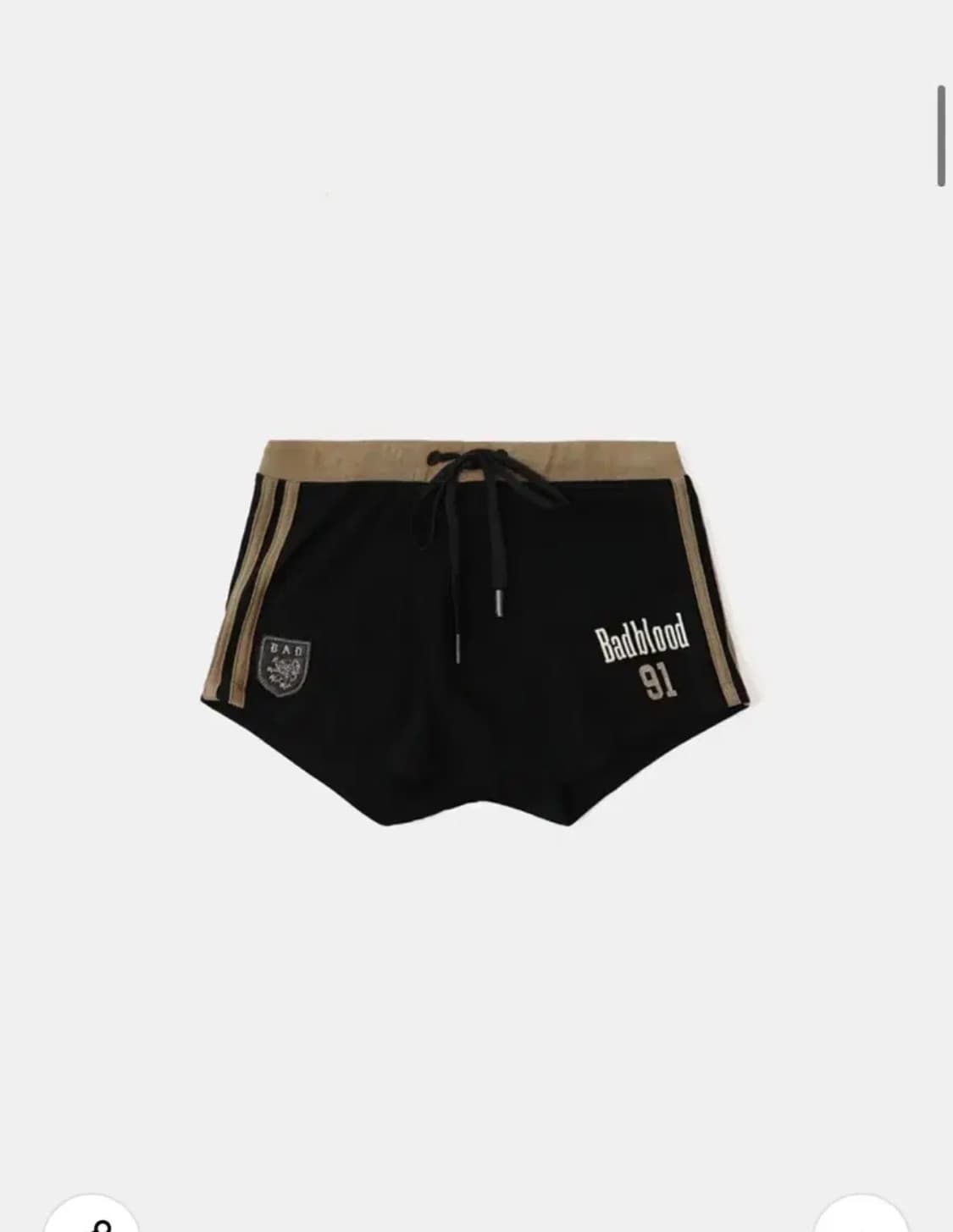배드블러드 빈티지 클럽 홀터 탱크 쇼츠 세트 블랙 상품이미지2