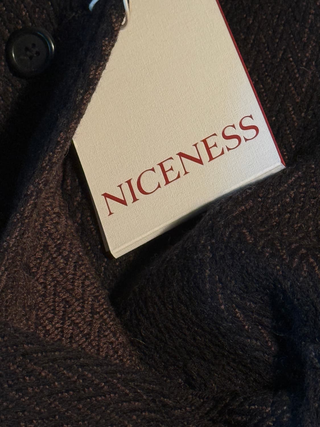 나이스네스 h.tweedy 헤링본 트위드 자켓 M사이즈 상품이미지2