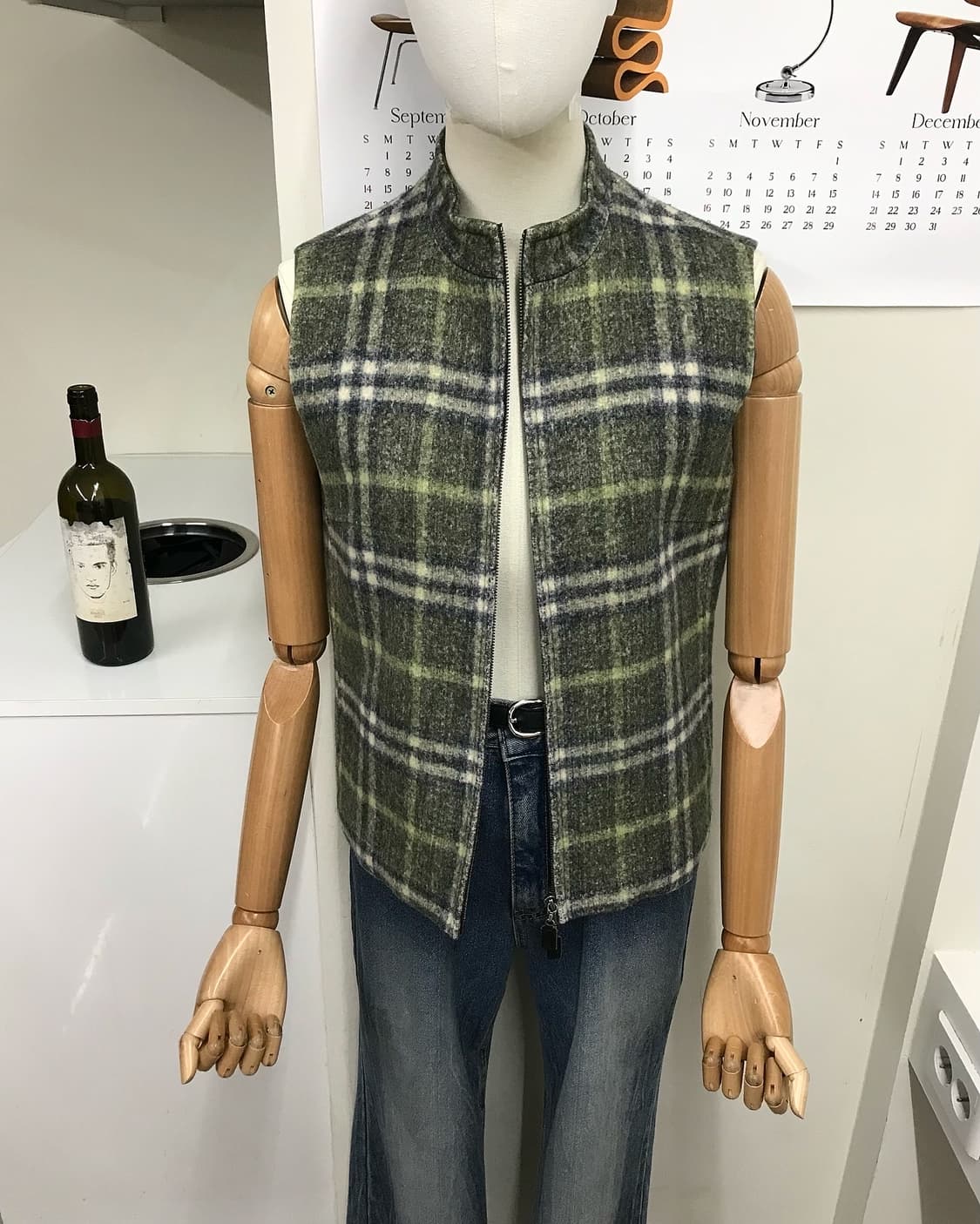 버버리 울 체크 베스트 자켓 상품이미지6