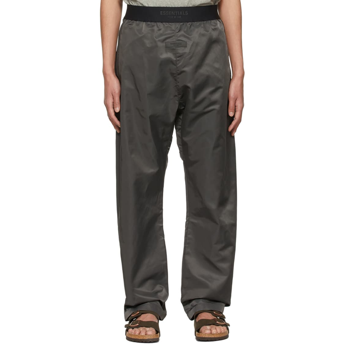 피어오브갓 에센셜 릴랙스드 나일론 트랙 팬츠 블랙 상품이미지2