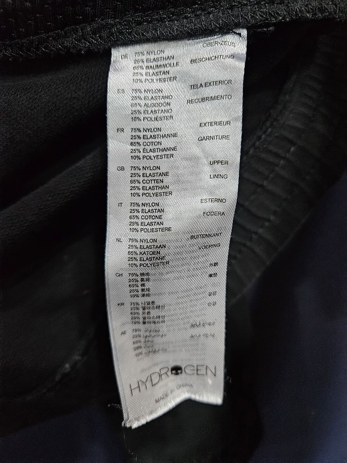 하이드로겐 블랙컬러 남성 슬림핏 100~105 후드집업  상품이미지10