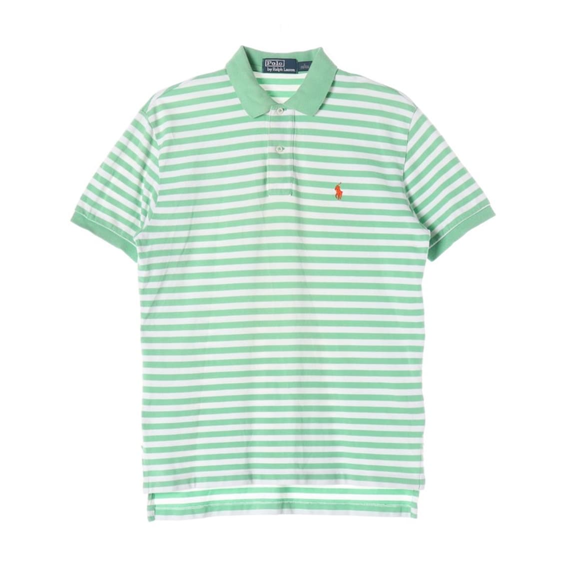 폴로 랄프로렌 그린 스트라이프 포니 반팔 카라티 S 상품이미지1