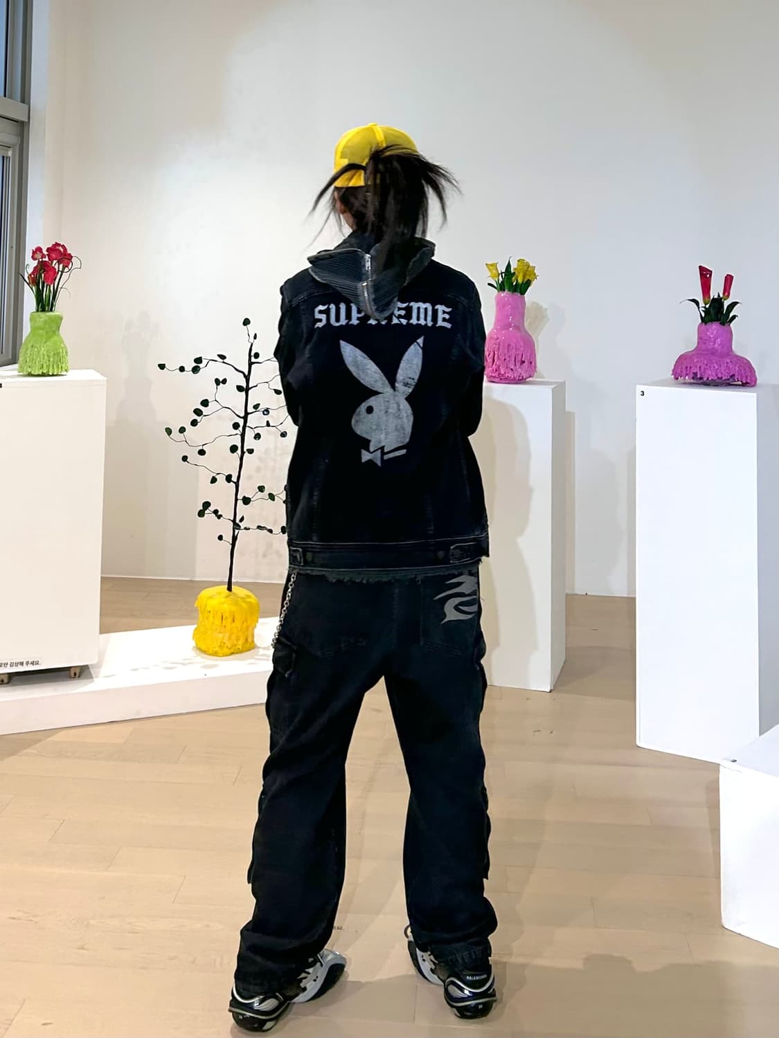 14SS 슈프림 플레이보이 데님 자켓 블랙 상품이미지1