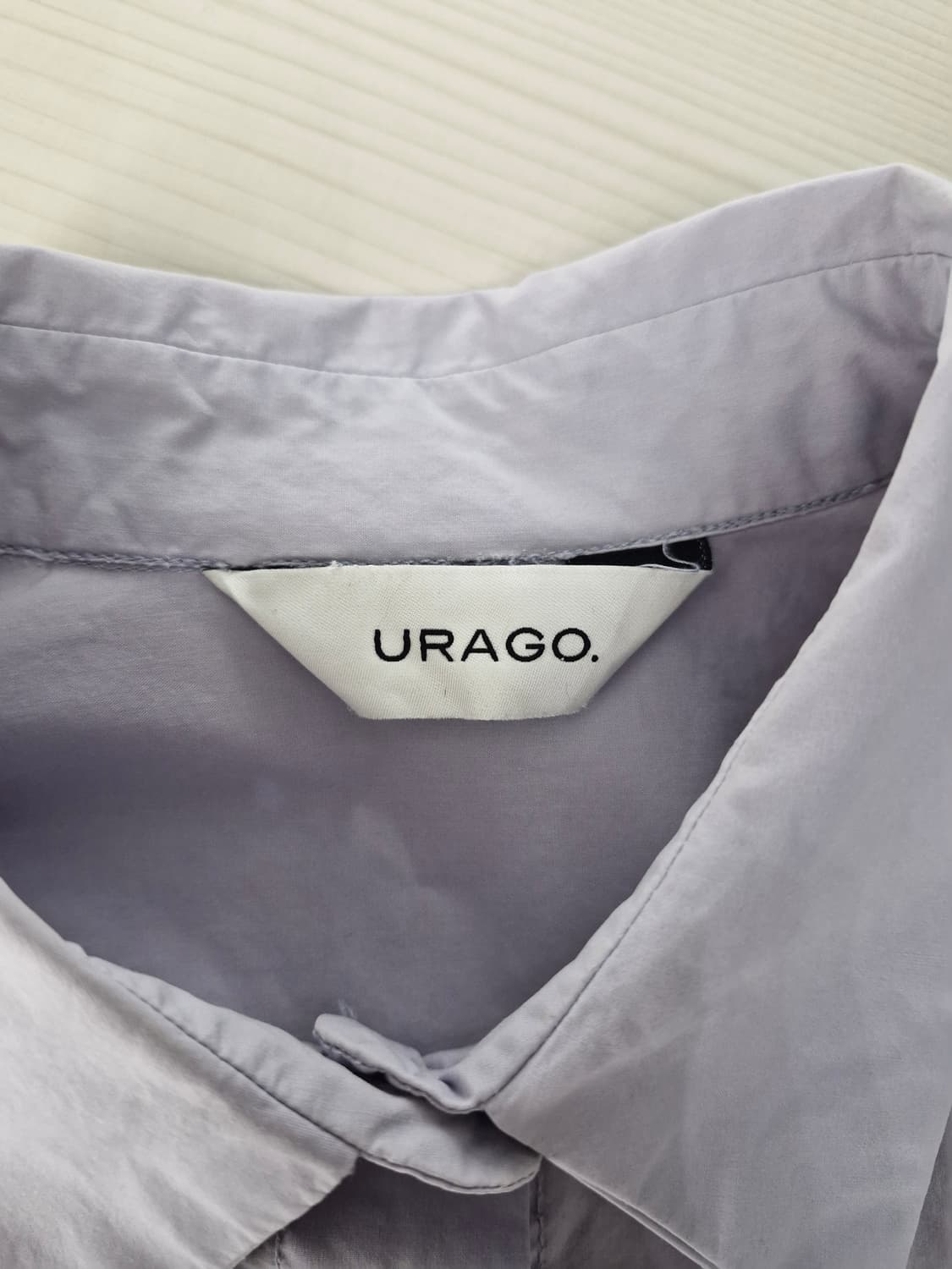 URAGO 유라고 로고 클래식 셔츠(연보라) 상품이미지6