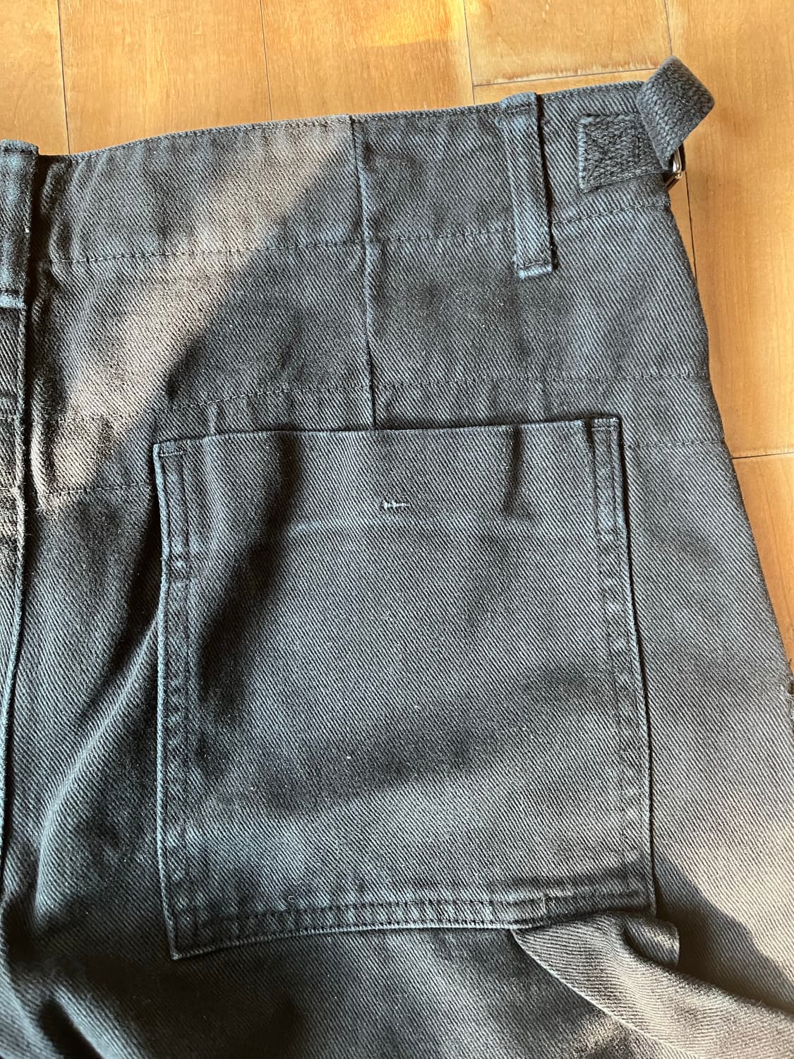 ee garments dyed workpants 블랙 사이즈 s 상품이미지7