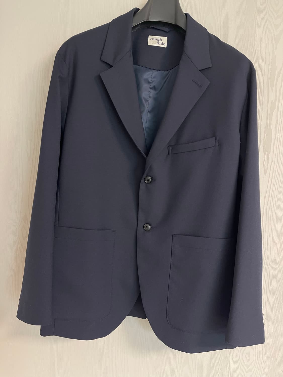 러프 사이드 리포터 셋업 울혼방 네이비 2사이즈 상품이미지1