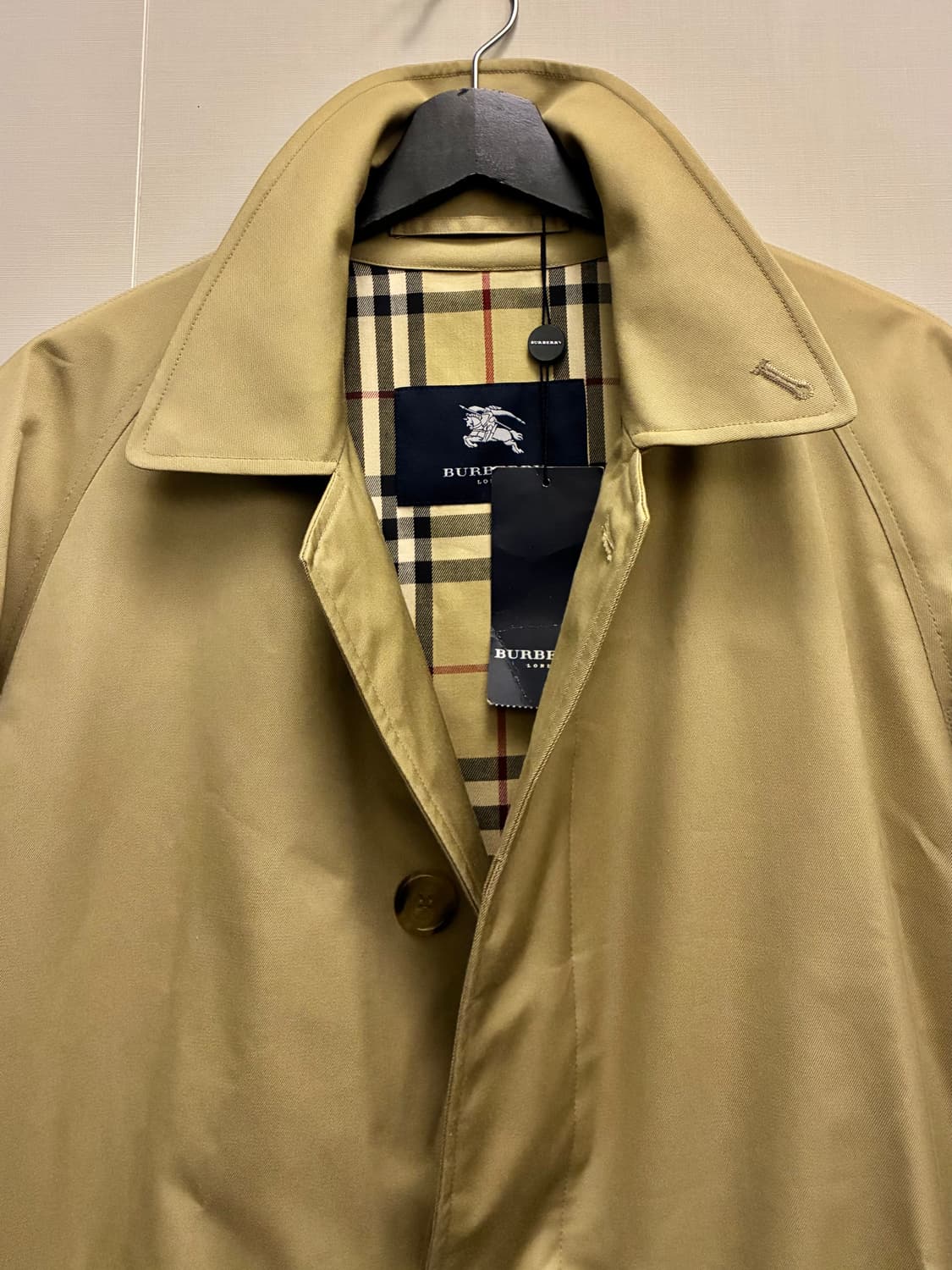 (46R/103)Burberry 버버리 개버딘 발마칸 싱글 트렌치코트 상품이미지3