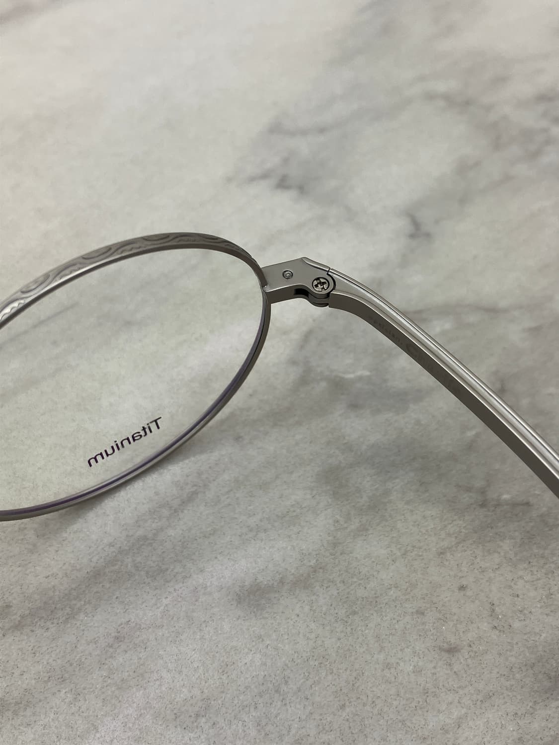 경성 京城 1907 티타늄 무광 실버 새들노즈 메탈테 클래식 안경 상품이미지3