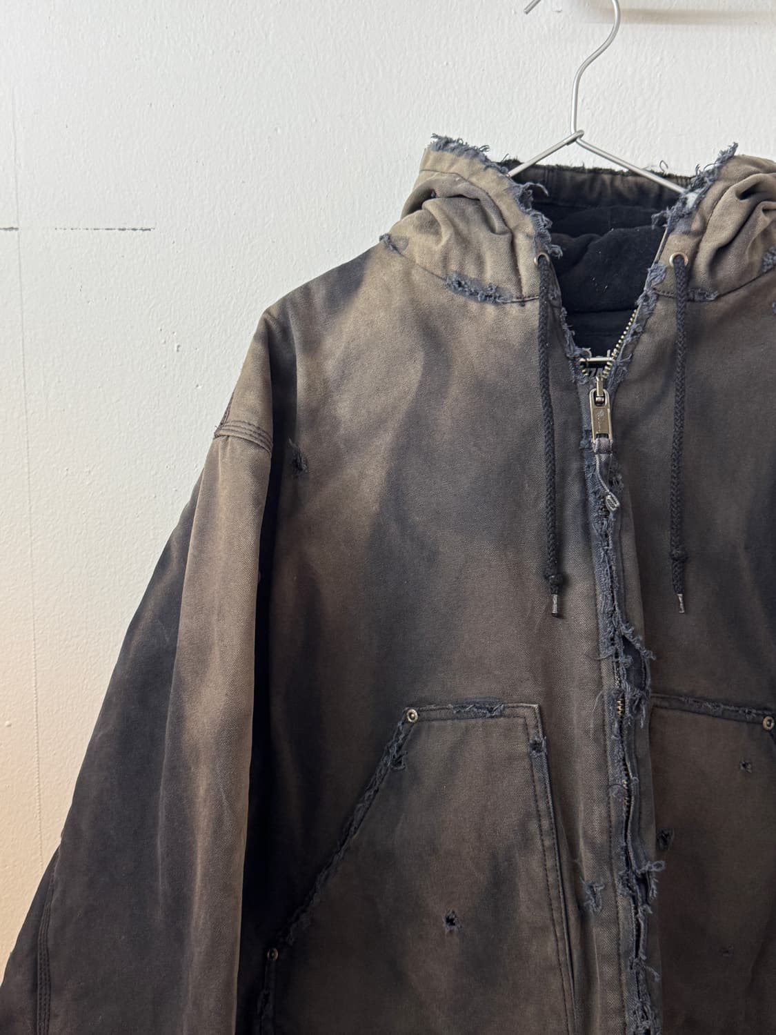 90s sun bleached quilted lined jumper 상품이미지2