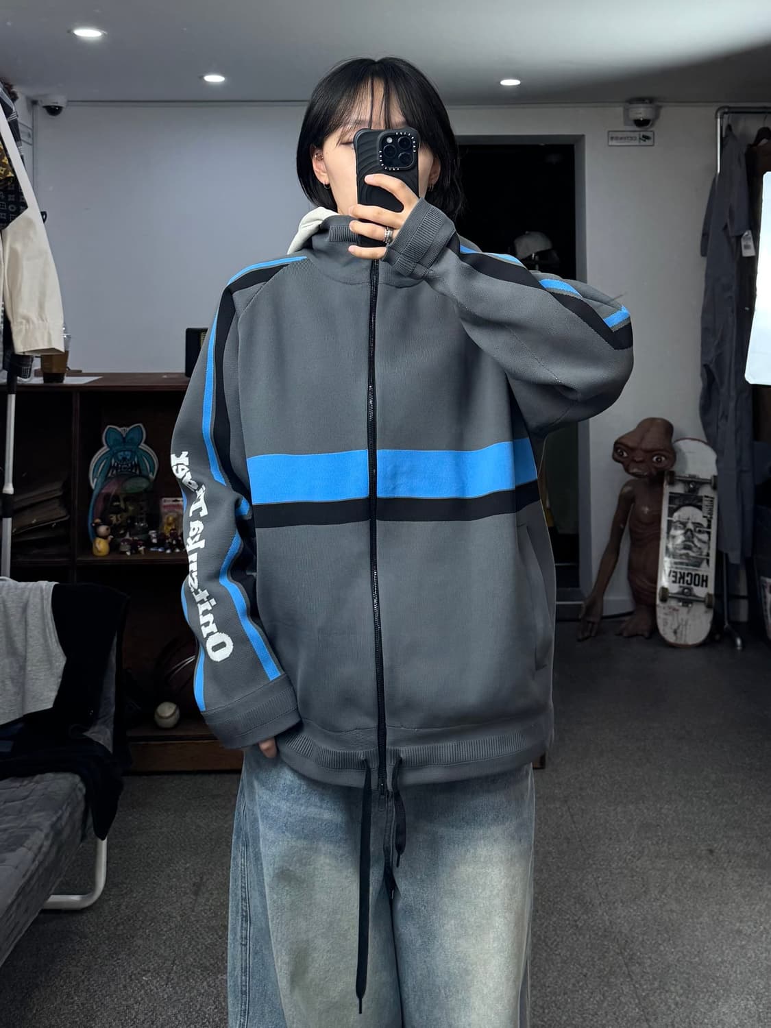 오니츠카 타이거 네이비 져지 상품이미지5