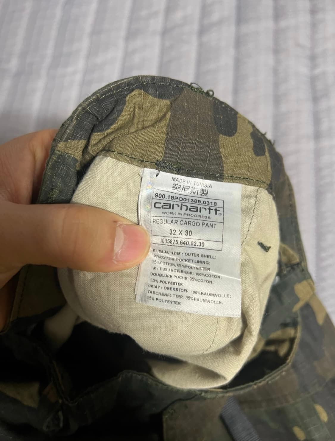 칼하트윕 카모 카고팬츠 상품이미지5