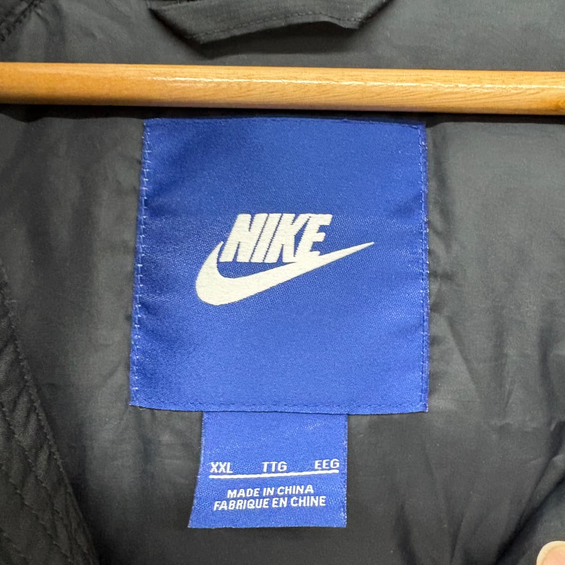 나이키 블랙 패딩 점퍼 후드 XXL 상품이미지5