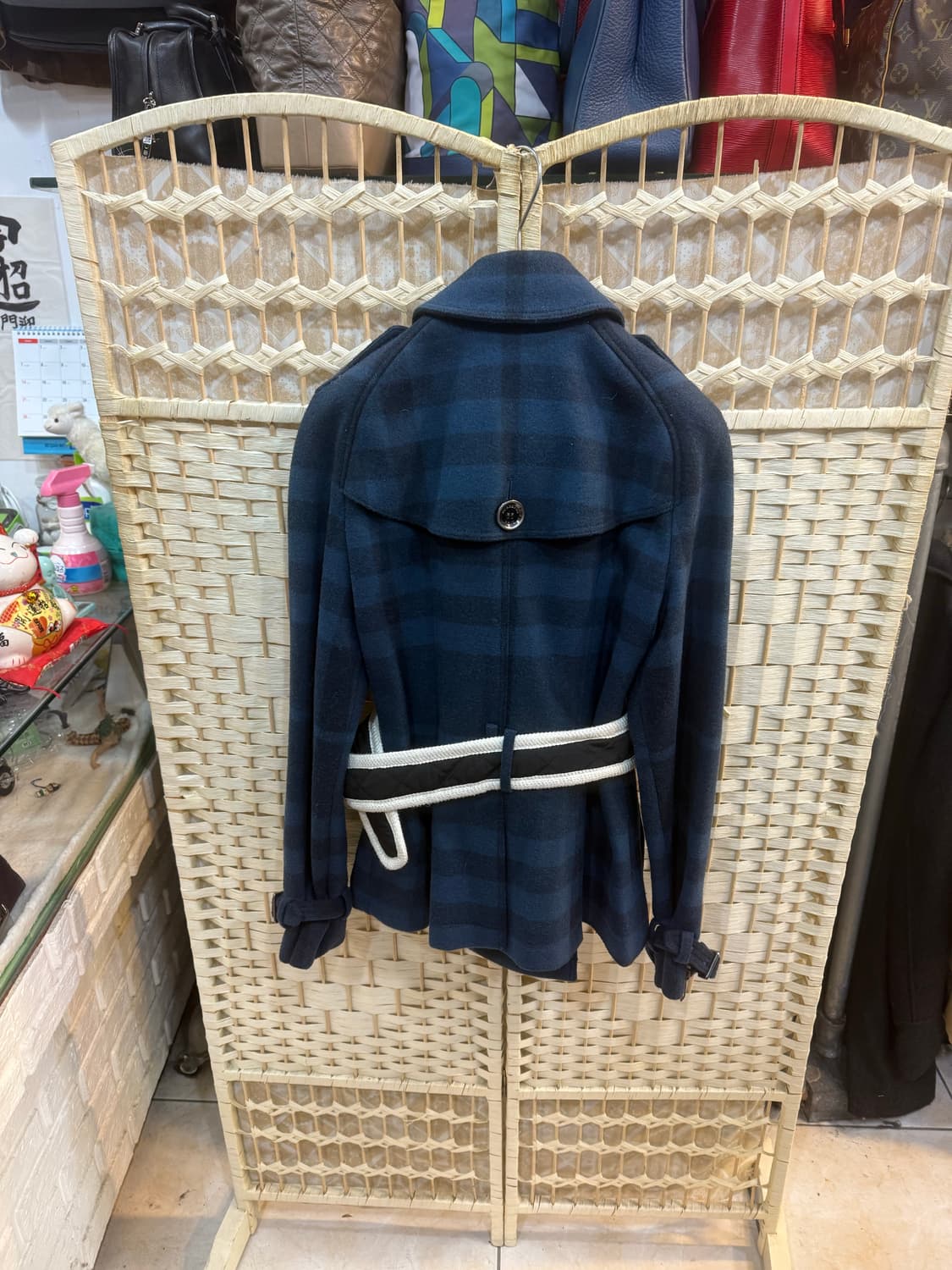 55 정품 버버리 체크 코트 팝니다 상품이미지7