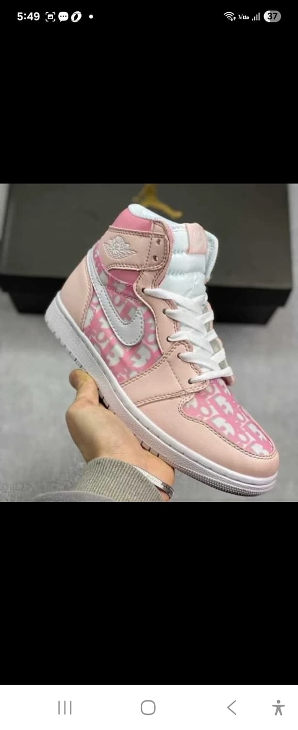 '초리미티드에디션'(협의)디올×나이키 에어조던 1 하이 핑크 디올 콜라보 상품이미지6