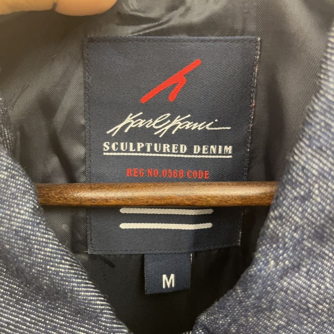 칼 카니 올드스쿨 레트로 빈티지 데님 바시티 자켓 M C09532 상품이미지5