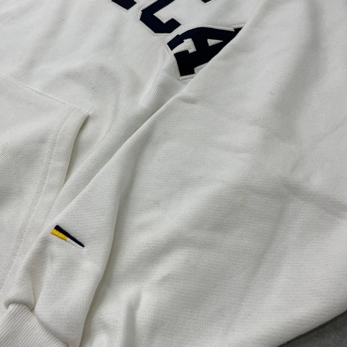 노티카 NAUTICA 아치형 로고 후드티 오버핏 화이트 상품이미지8