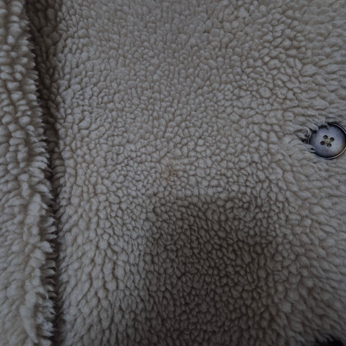 자라 키즈 베이지 뽀글이 버튼 후리스 자켓 11-12(152cm) 상품이미지4