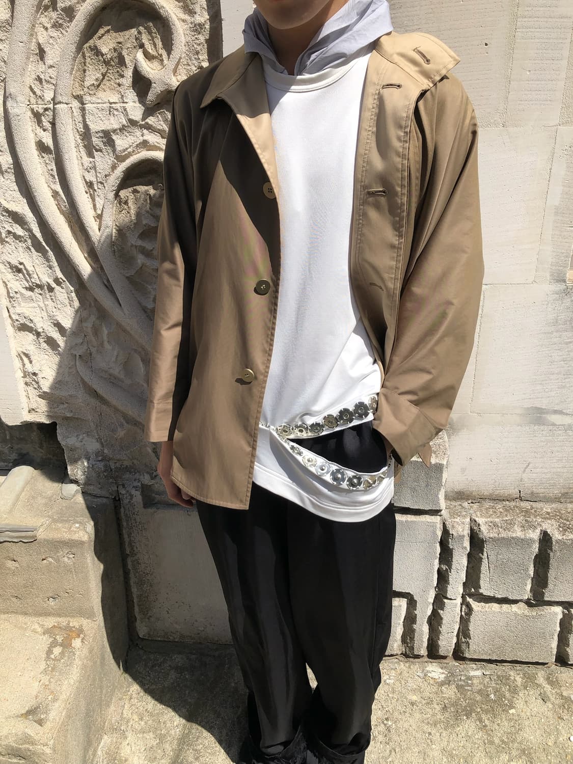 이세이미야케 아카이브 하이넥 패려슈트 자켓 상품이미지9