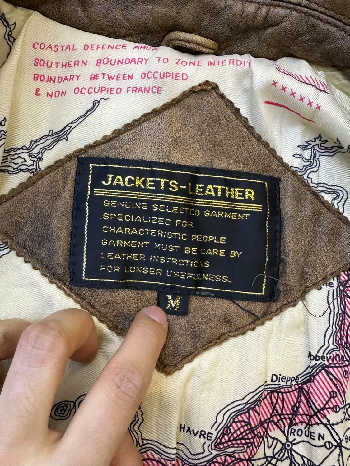 빈티지 U.S.A.F 타입 A-2 레더 자켓 상품이미지6