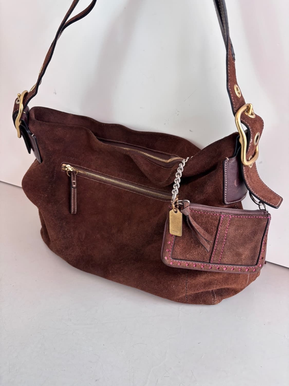 Vintage Old Coach Suede Bag 상품이미지10