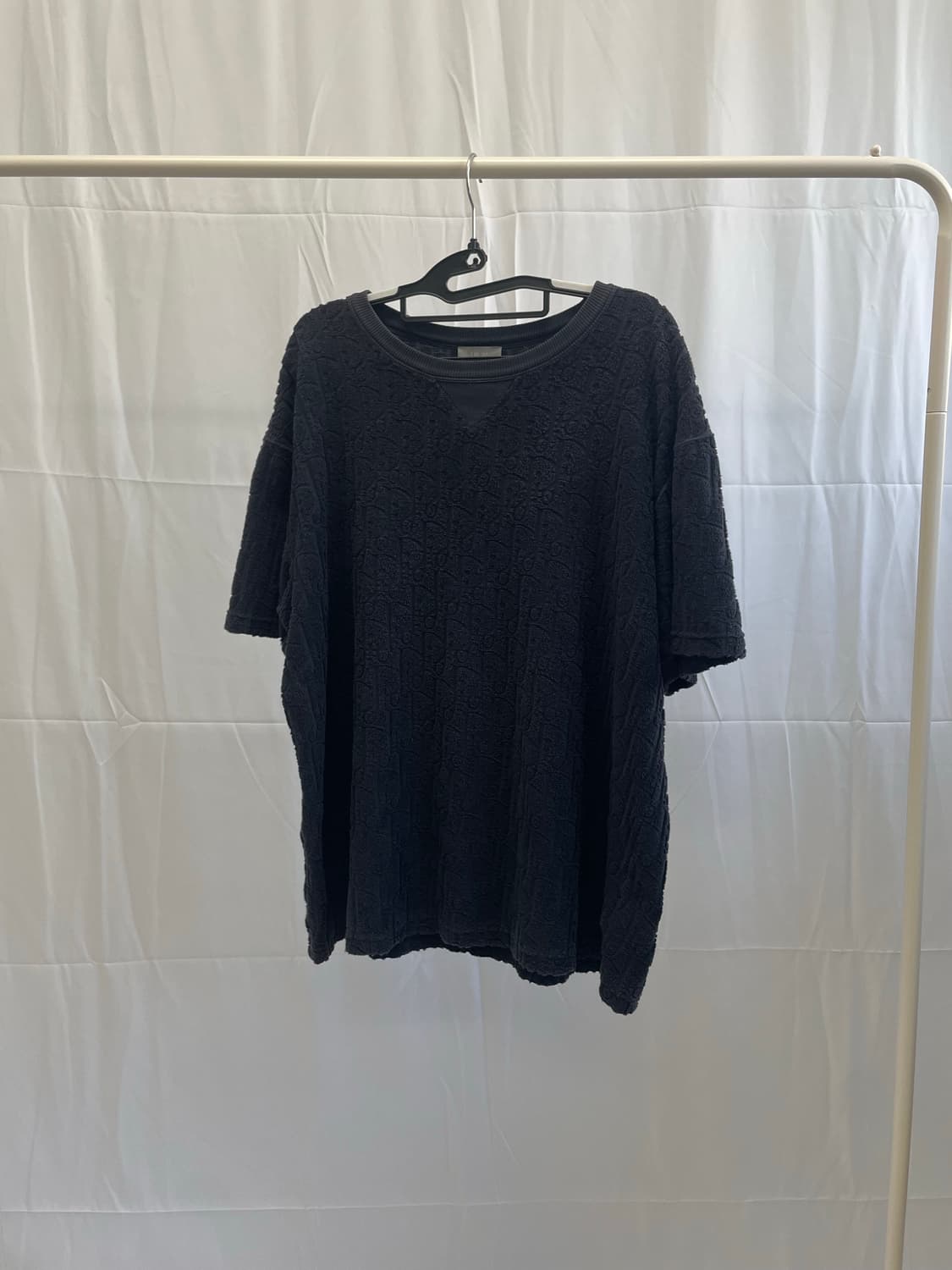 디올 오블리크 자카드 테리 반팔 티셔츠 [XL] 상품이미지1