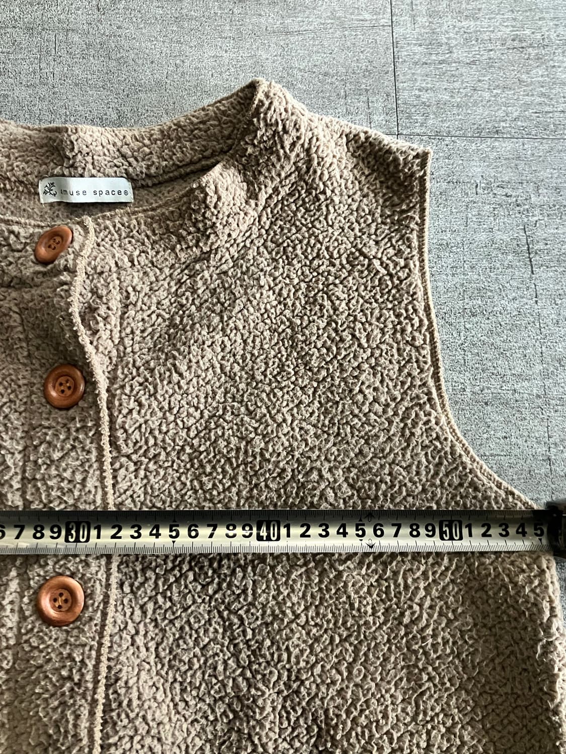 일본빈티지 Amusespace 올드스쿨아메카지 뽀글이베스트조끼 상품이미지2