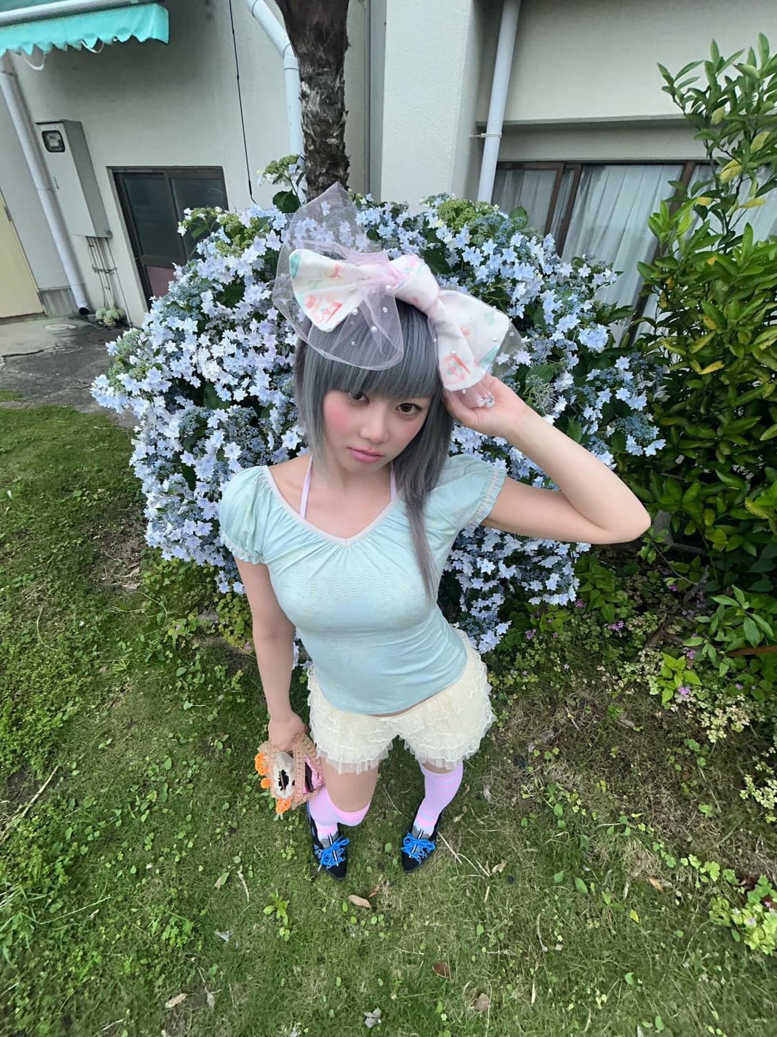 SCULPTOR Scoop Back Tee Baby Blue 상품이미지3