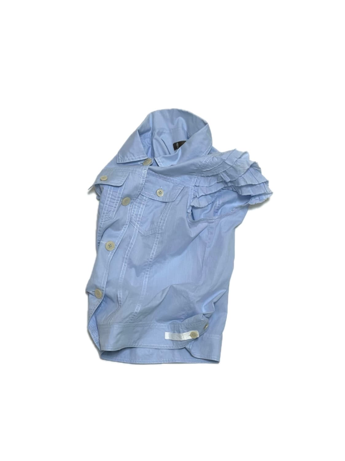 A.T frill half-sleeveles blouse 상품이미지4