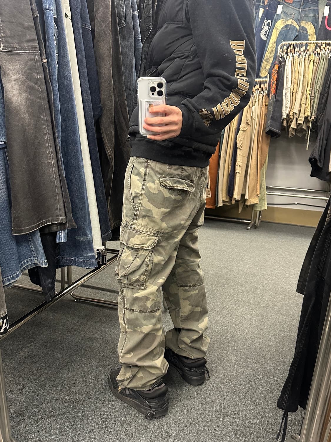 빈티지 밀리터리 카모 카고팬츠 상품이미지2