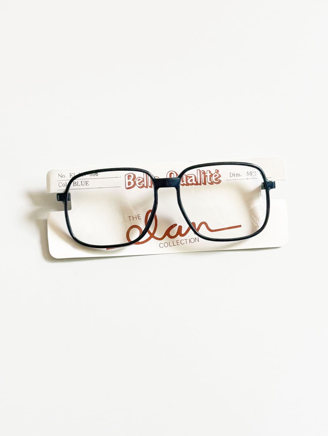 80s ALAN 블루 뿔테 레트로 스퀘어 빈티지 안경 상품이미지1