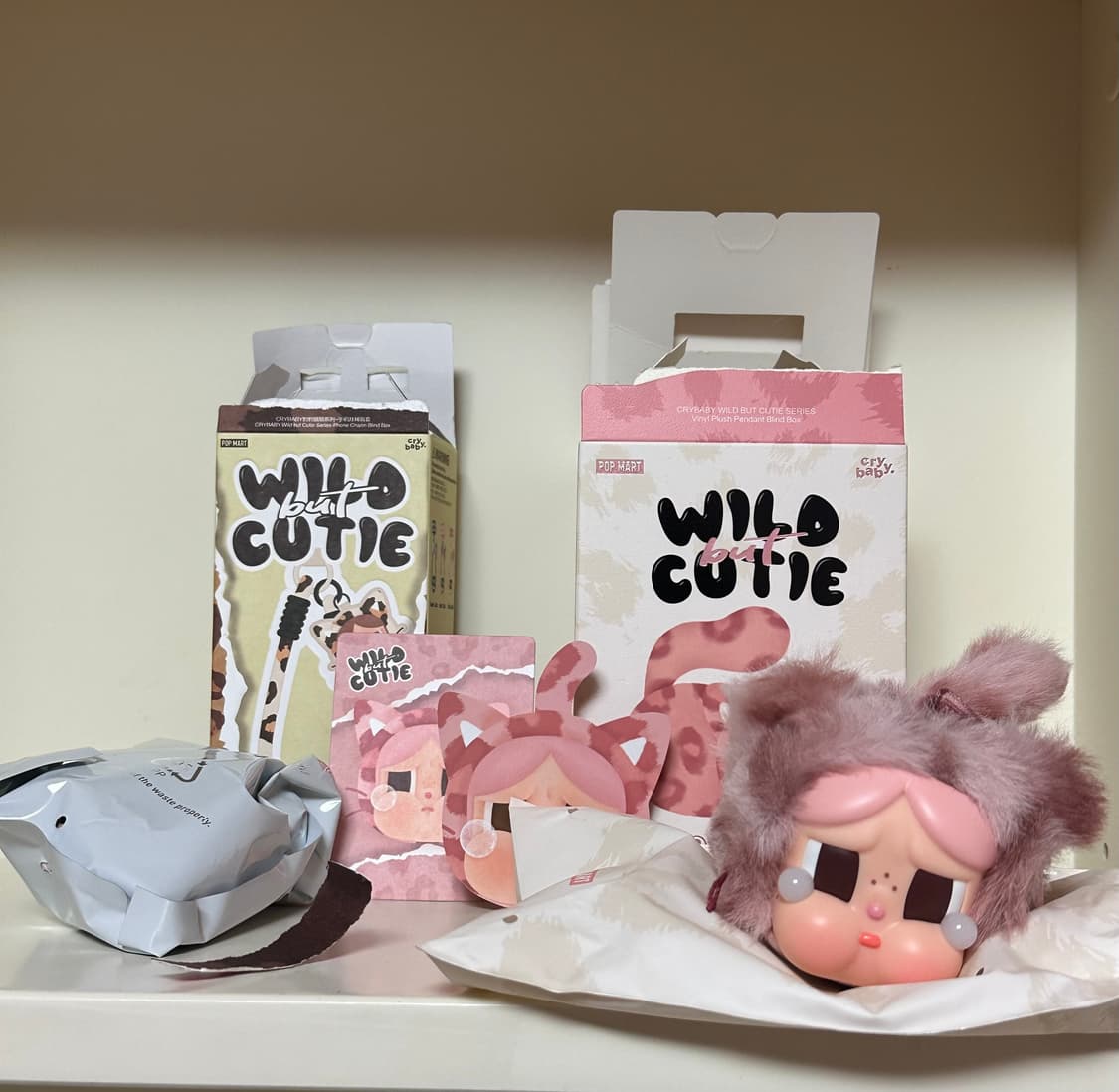 새상품 일괄) 크라이베이비 표범냥이 핑크냥이 스트랩 세트 상품이미지2