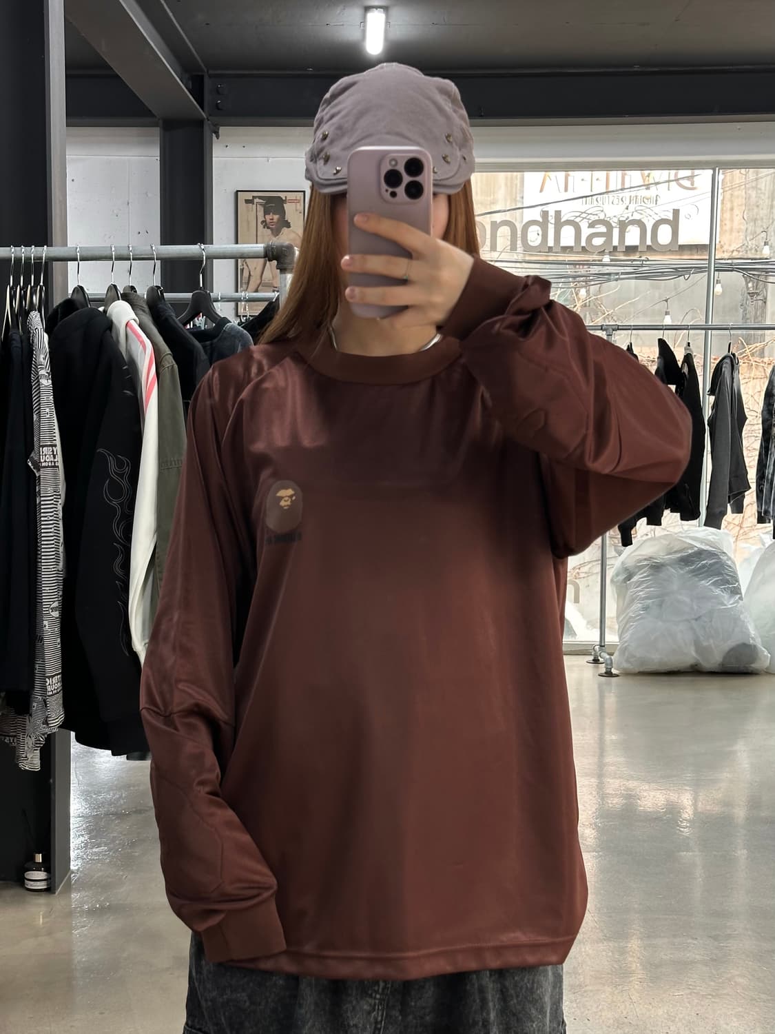 베이프 에이프 입체사루 롱슬리브 져지 상품이미지3