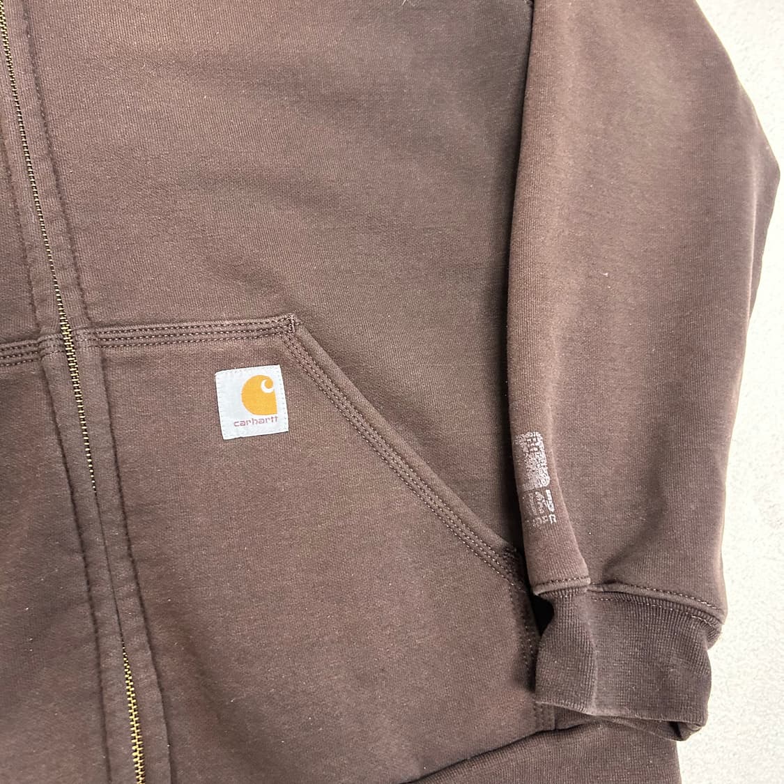 Carhartt Brown Thermal Hoodie Zip-up 상품이미지5