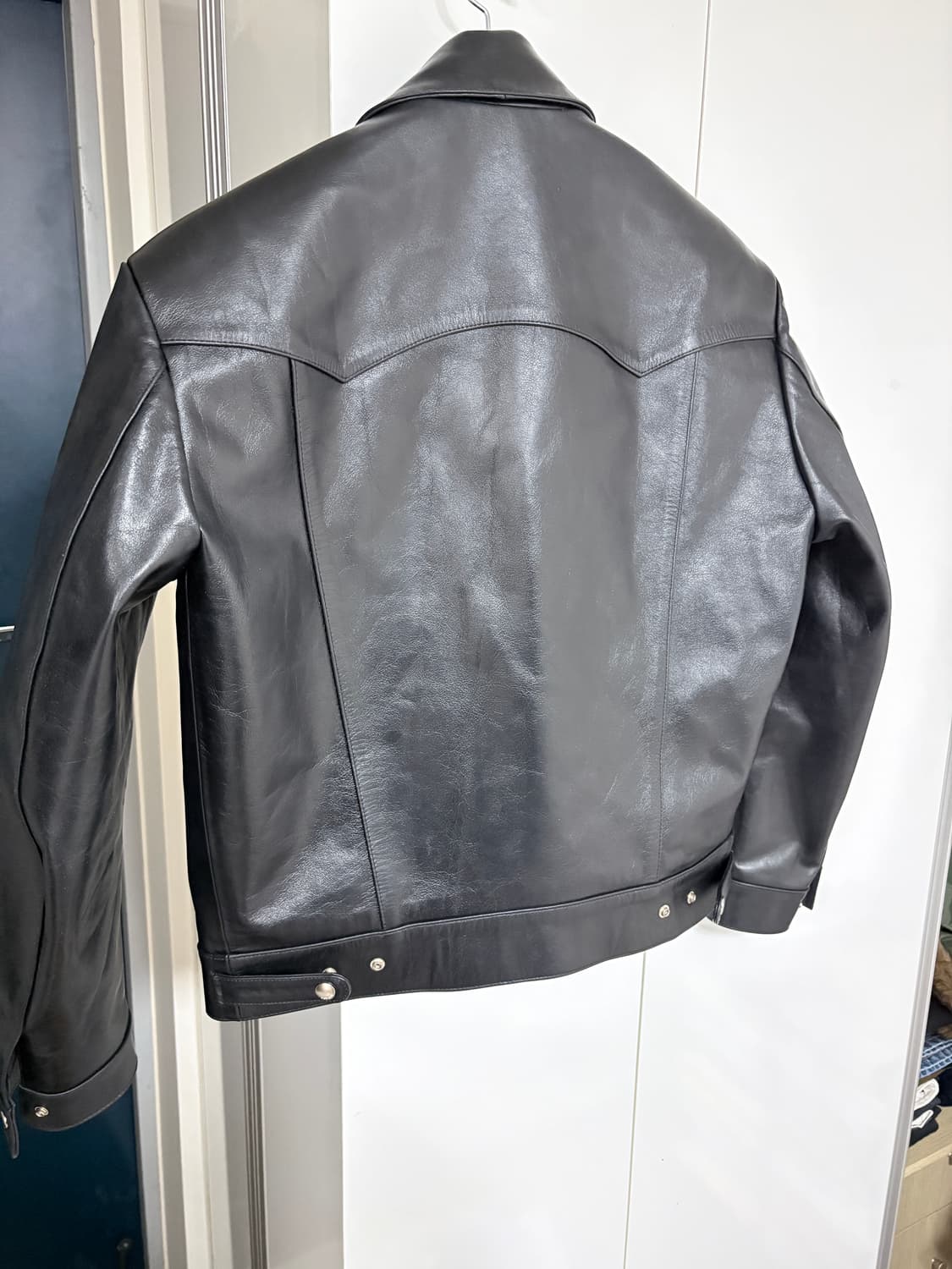 [XL] 새상품 세비지(savage) 레더 트러커 자켓(leather t 상품이미지8