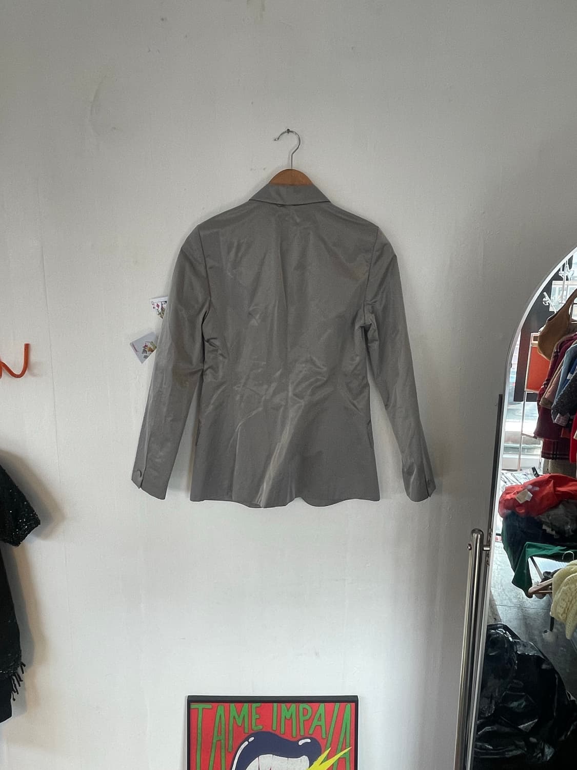 BOSS 슬림핏 사틴그레이 자켓 상품이미지2