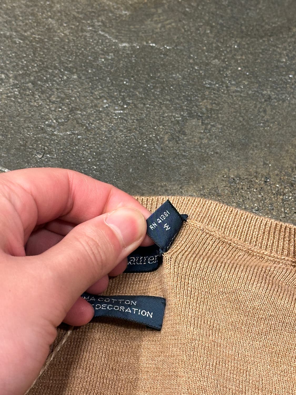 POLO 폴로 랄프로렌 피마코튼 니트 L 상품이미지5