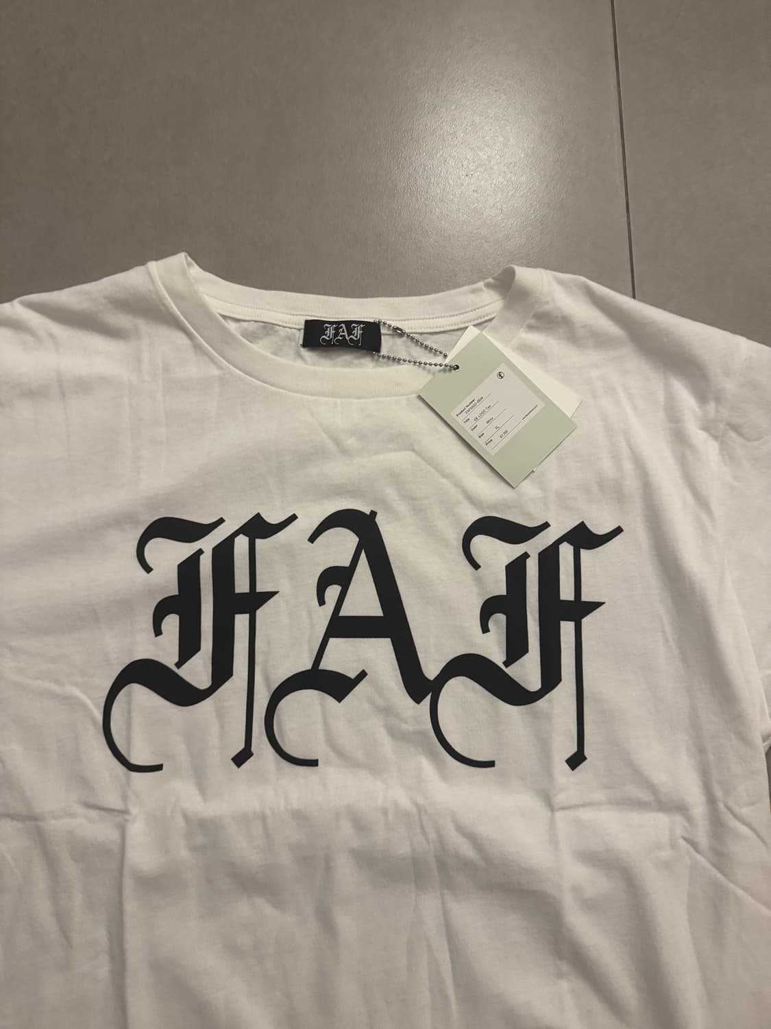 FAF(Fake as Flower) 티셔츠 사이즈 XL 새상품 상품이미지3
