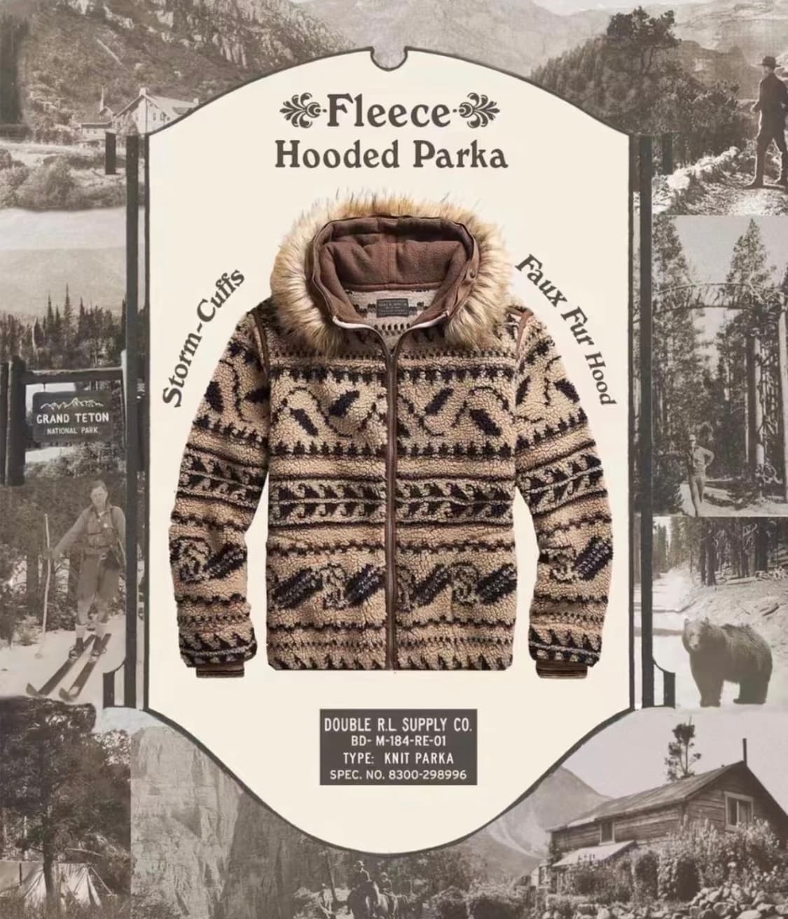 rrl 웨스턴 후리스 파카 L 상품이미지1