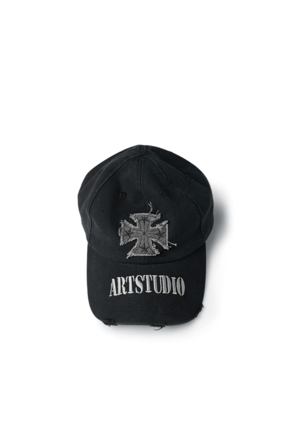 etce CROSS DESTROYED CAP (BLACK) 상품이미지1