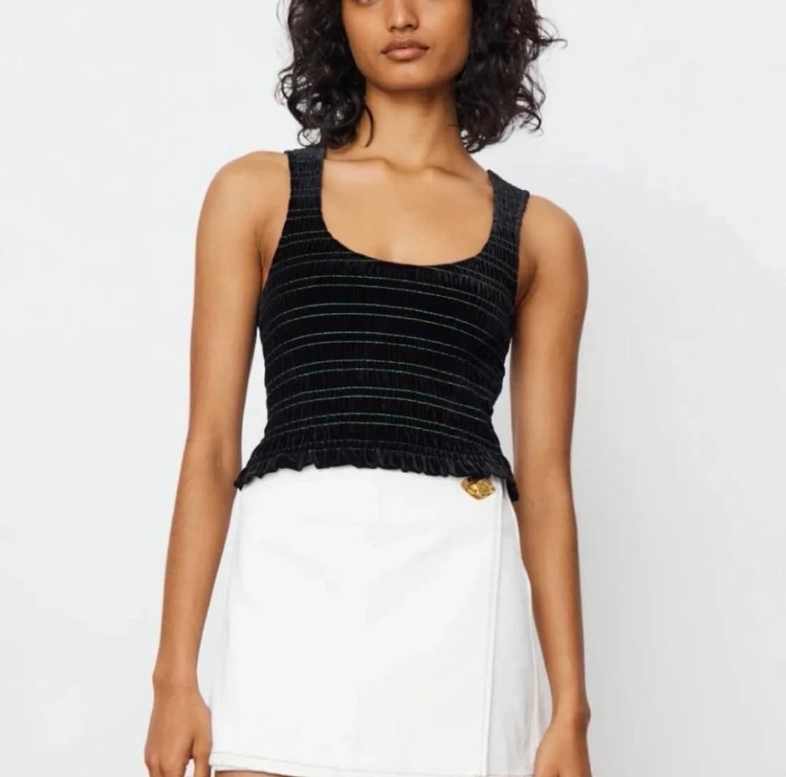 ganni velvet top 상품이미지4