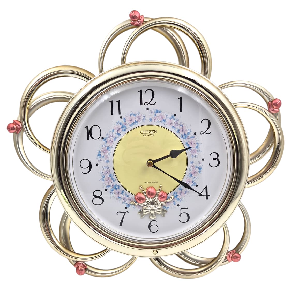 70s 시티즌 튤립 꽃잎 멜로디 괘종 벽시계 상품이미지1