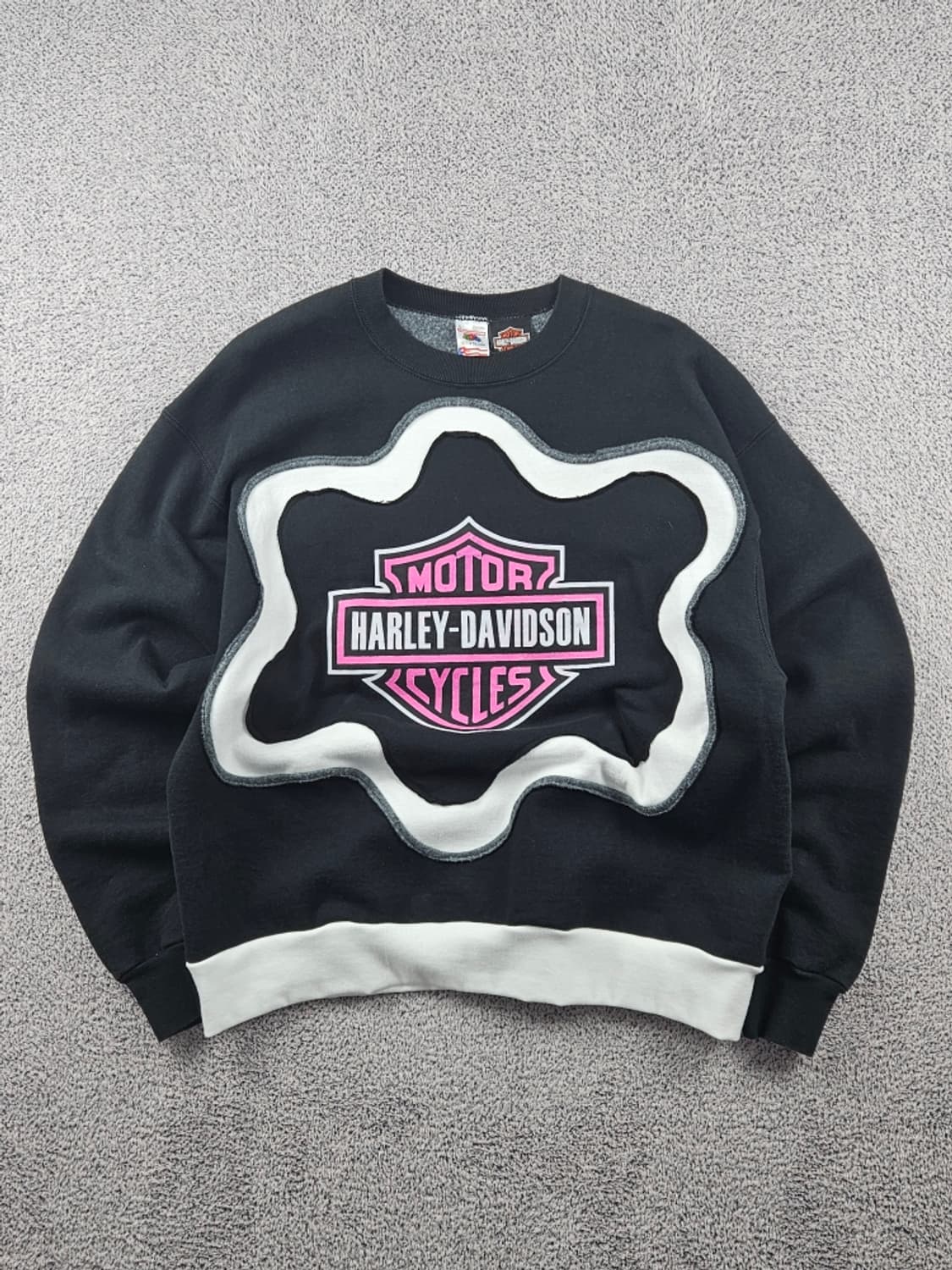 할리데이비슨X프룻오브더룸 아플리케 커스텀 맨투맨 ( L ) / 9342 상품이미지1