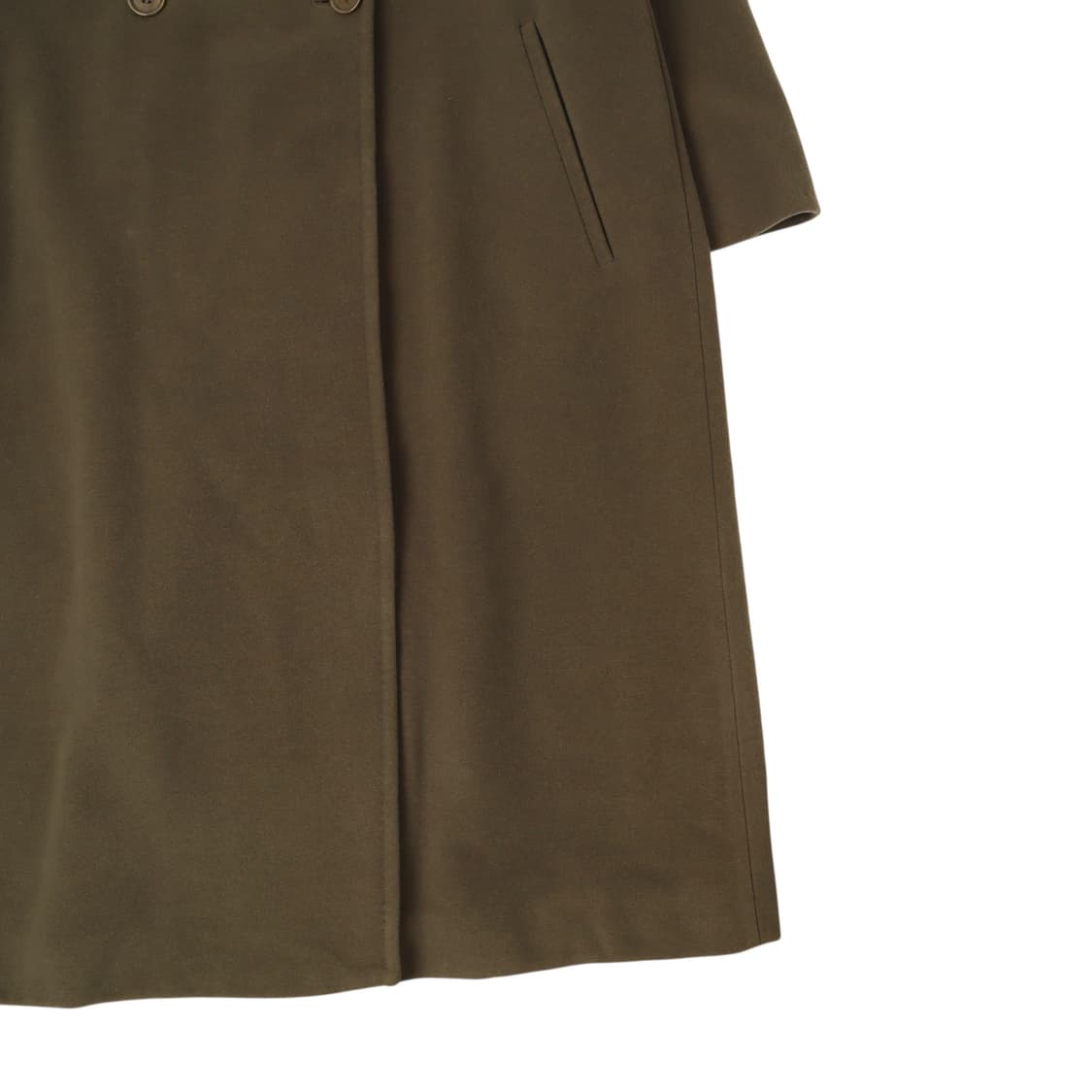 막스마라 카키 라펠카라 울 롱 코트 상품이미지4