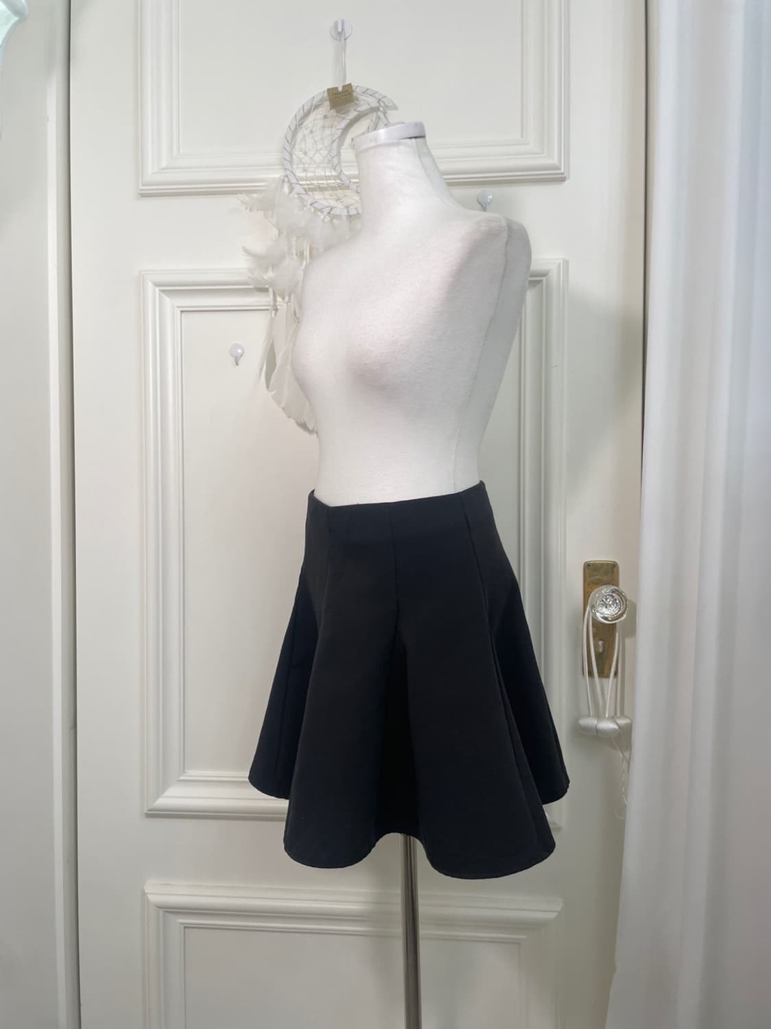 black flare basic skirt(size-M) 상품이미지2