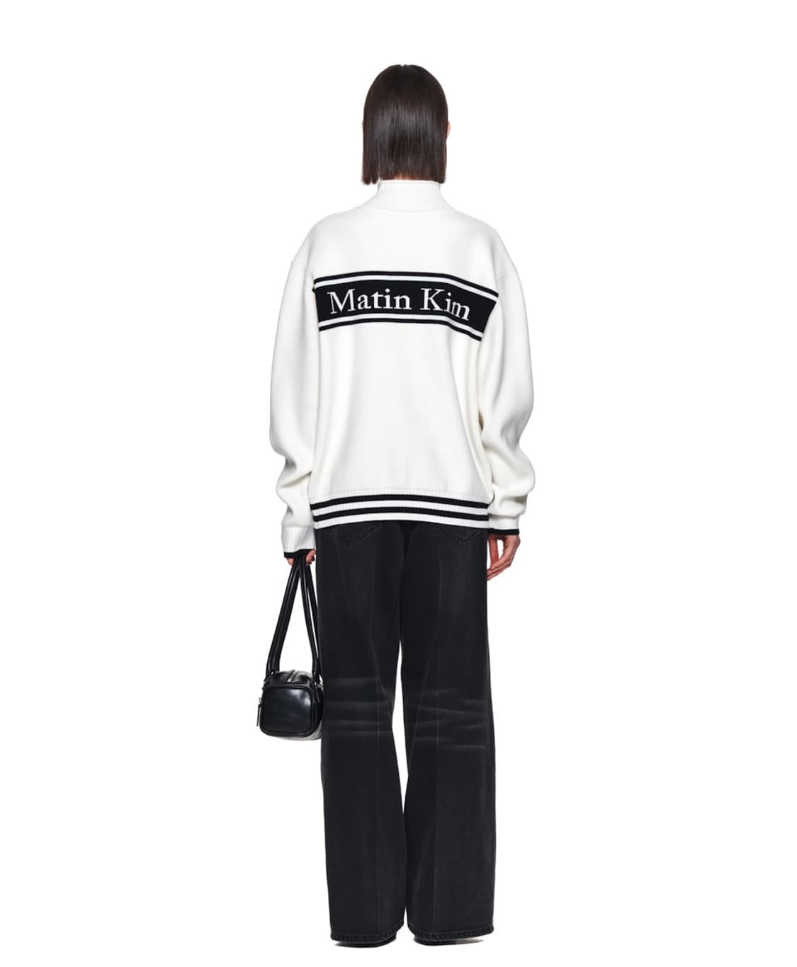 SPELL POINT STRIPE KNIT CARDIGAN IN IVOR 상품이미지2