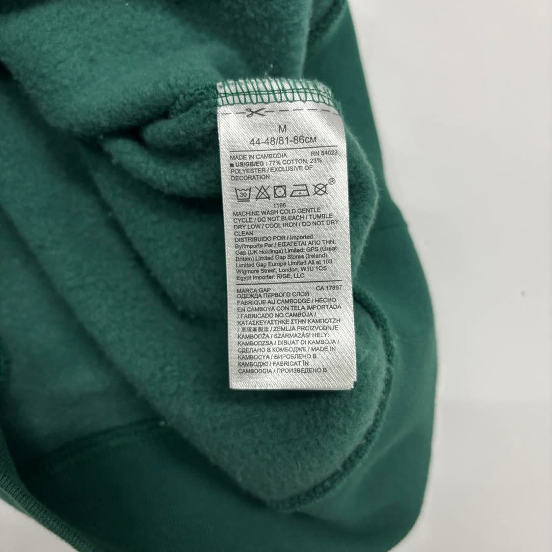 Gap 갭 파스텔 그린 폭닥 스웨트셔츠 후드티(M) 상품이미지5