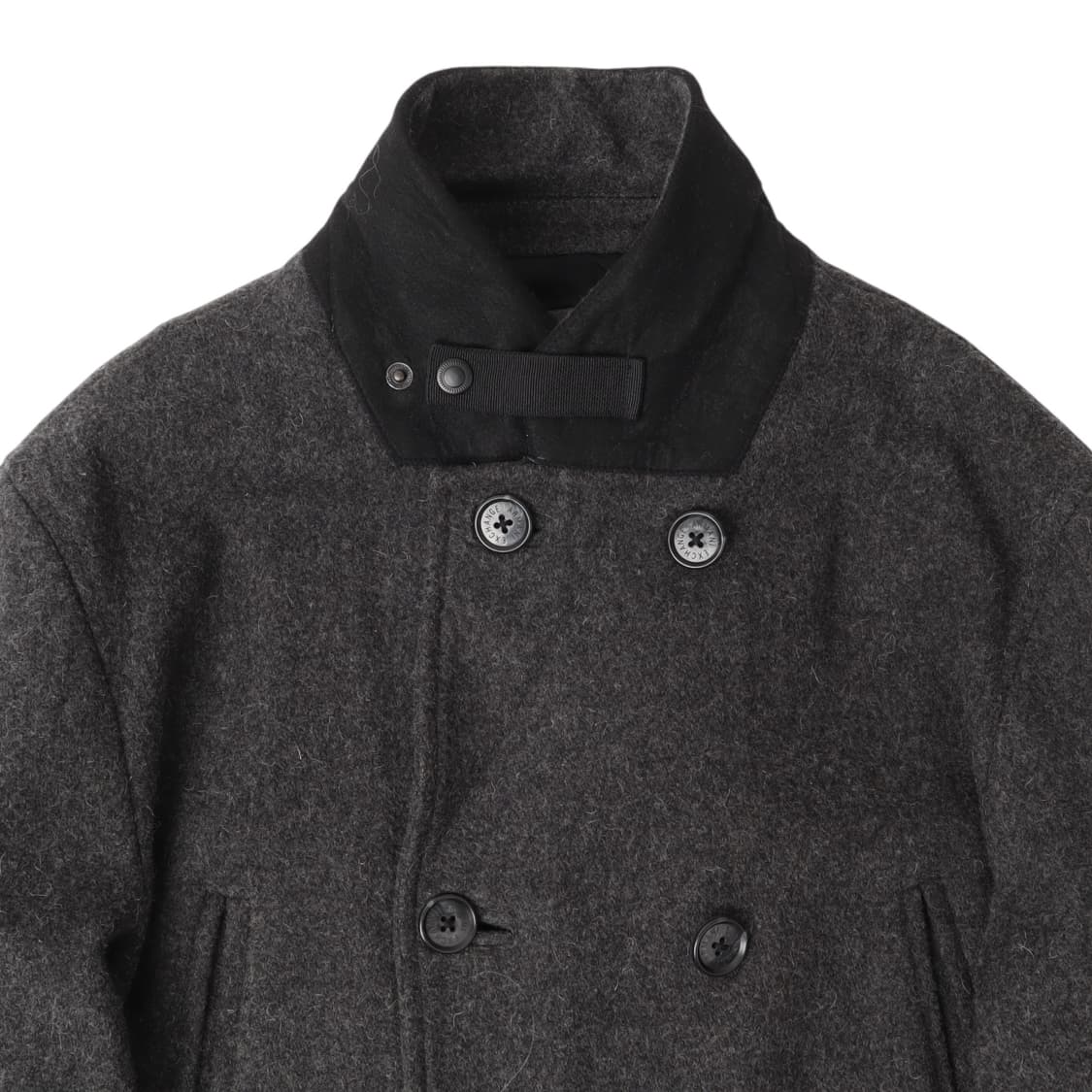 아르마니 익스체인지 숏 더블 브레스티드 코트 상품이미지2